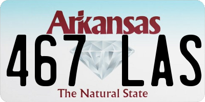 AR license plate 467LAS