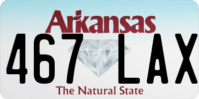 AR license plate 467LAX
