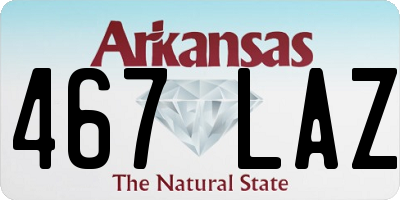 AR license plate 467LAZ
