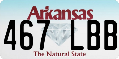 AR license plate 467LBB