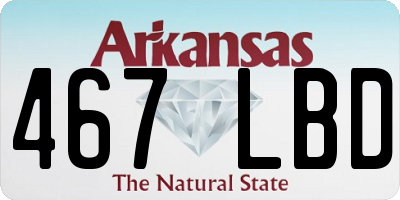 AR license plate 467LBD