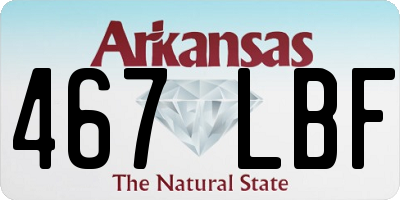 AR license plate 467LBF