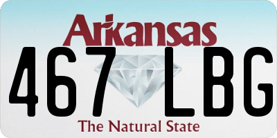 AR license plate 467LBG