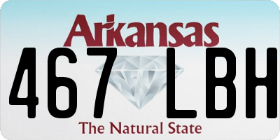 AR license plate 467LBH