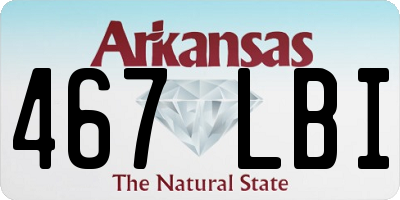 AR license plate 467LBI