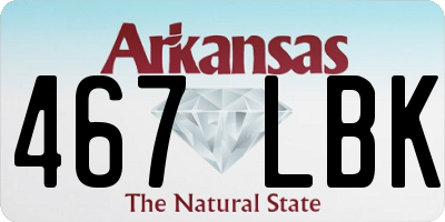 AR license plate 467LBK