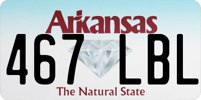 AR license plate 467LBL