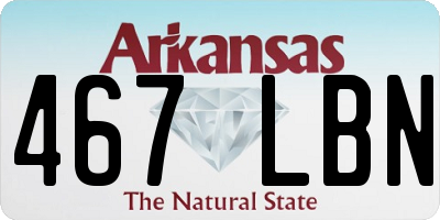 AR license plate 467LBN