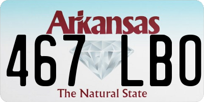 AR license plate 467LBO