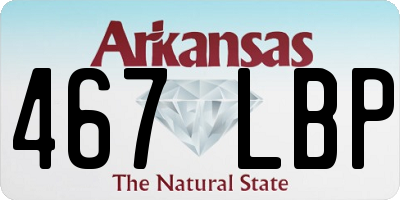 AR license plate 467LBP
