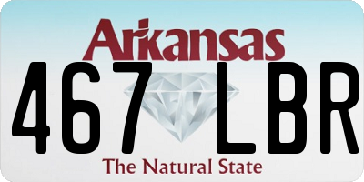 AR license plate 467LBR
