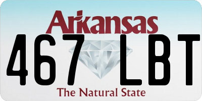 AR license plate 467LBT