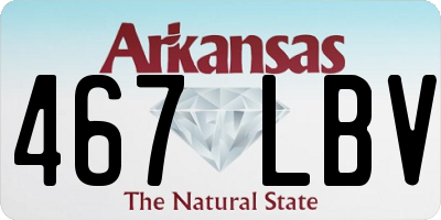 AR license plate 467LBV