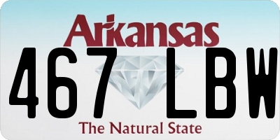 AR license plate 467LBW