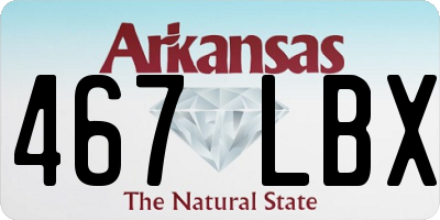 AR license plate 467LBX