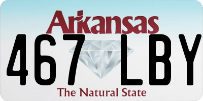 AR license plate 467LBY