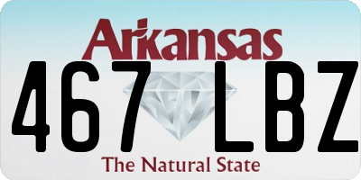 AR license plate 467LBZ