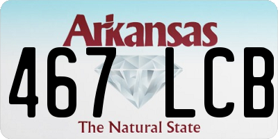 AR license plate 467LCB