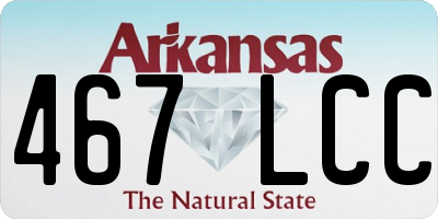 AR license plate 467LCC