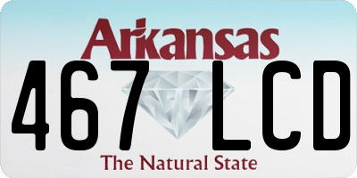 AR license plate 467LCD