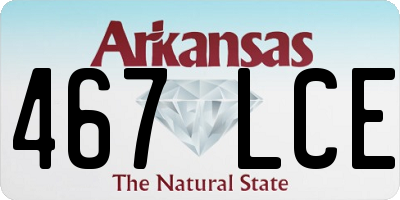 AR license plate 467LCE