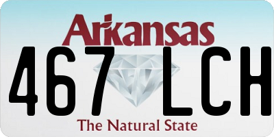AR license plate 467LCH