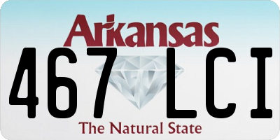 AR license plate 467LCI
