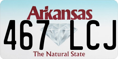 AR license plate 467LCJ