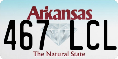 AR license plate 467LCL