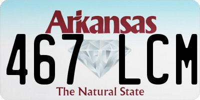 AR license plate 467LCM