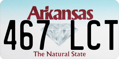 AR license plate 467LCT