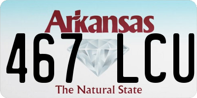 AR license plate 467LCU