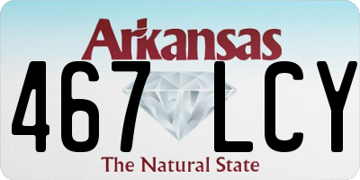 AR license plate 467LCY