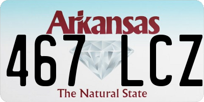 AR license plate 467LCZ