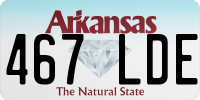 AR license plate 467LDE