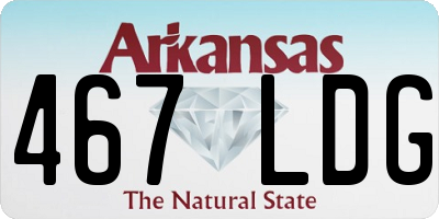 AR license plate 467LDG