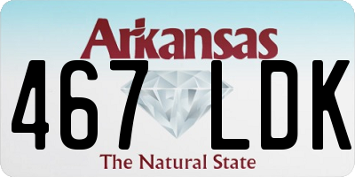 AR license plate 467LDK