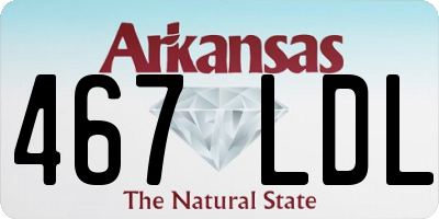 AR license plate 467LDL