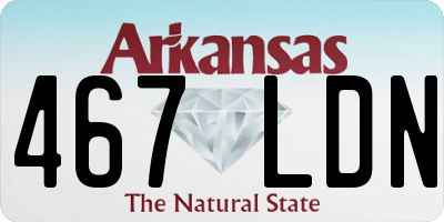AR license plate 467LDN