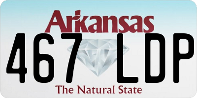 AR license plate 467LDP