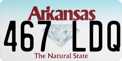 AR license plate 467LDQ