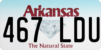 AR license plate 467LDU