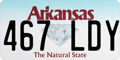 AR license plate 467LDY