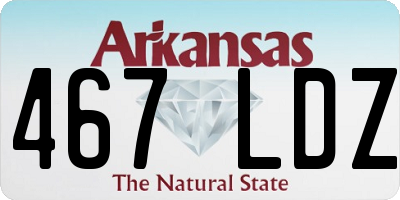 AR license plate 467LDZ