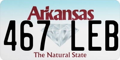 AR license plate 467LEB