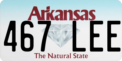 AR license plate 467LEE
