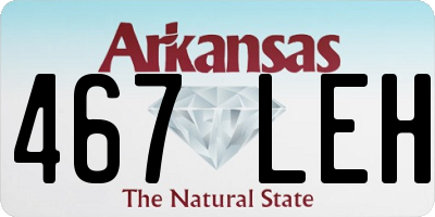AR license plate 467LEH