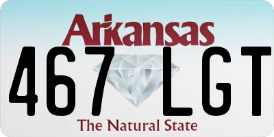 AR license plate 467LGT