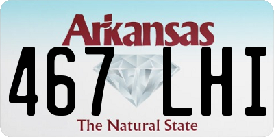 AR license plate 467LHI