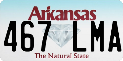 AR license plate 467LMA